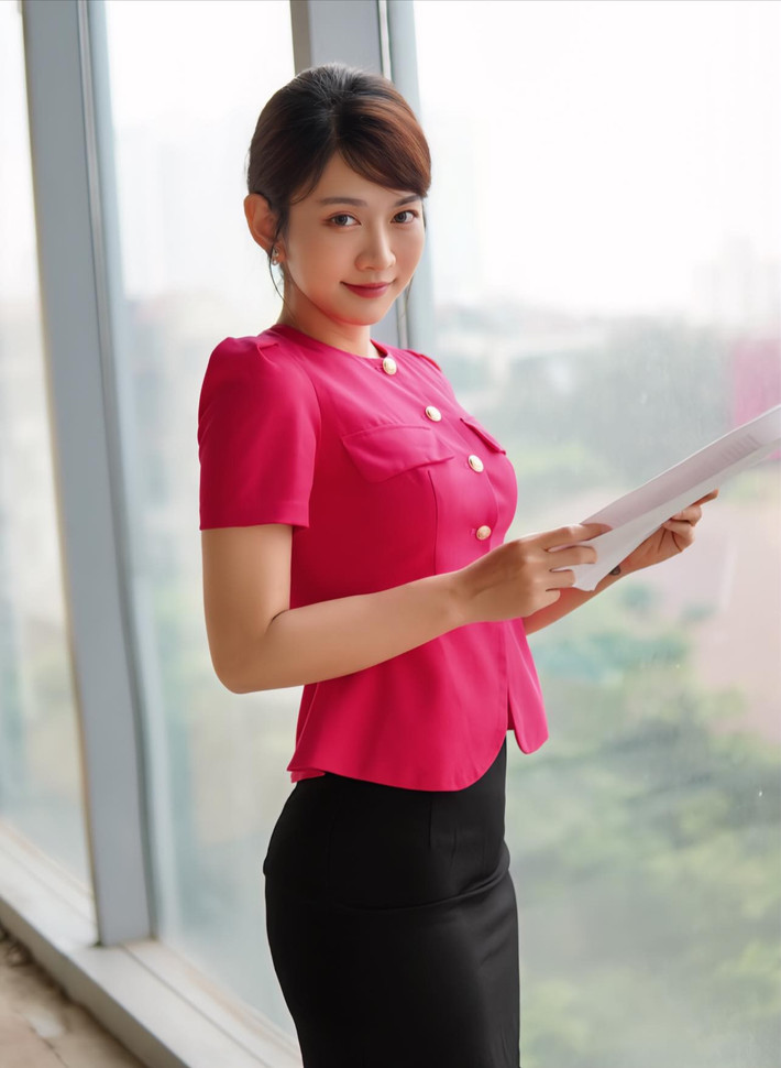 Cô nàng hiện là Mc, biên tập viên cho một số chương trình trên đài VTV, VTC.