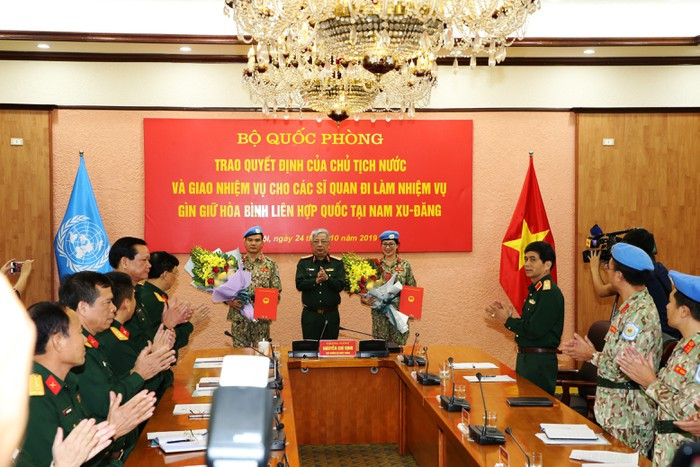 Trung tuần tháng 11/2019, hai sĩ quan trên sẽ tới Nam Sudan để làm nhiệm vụ quan sát viên quân sự với thời hạn một năm.