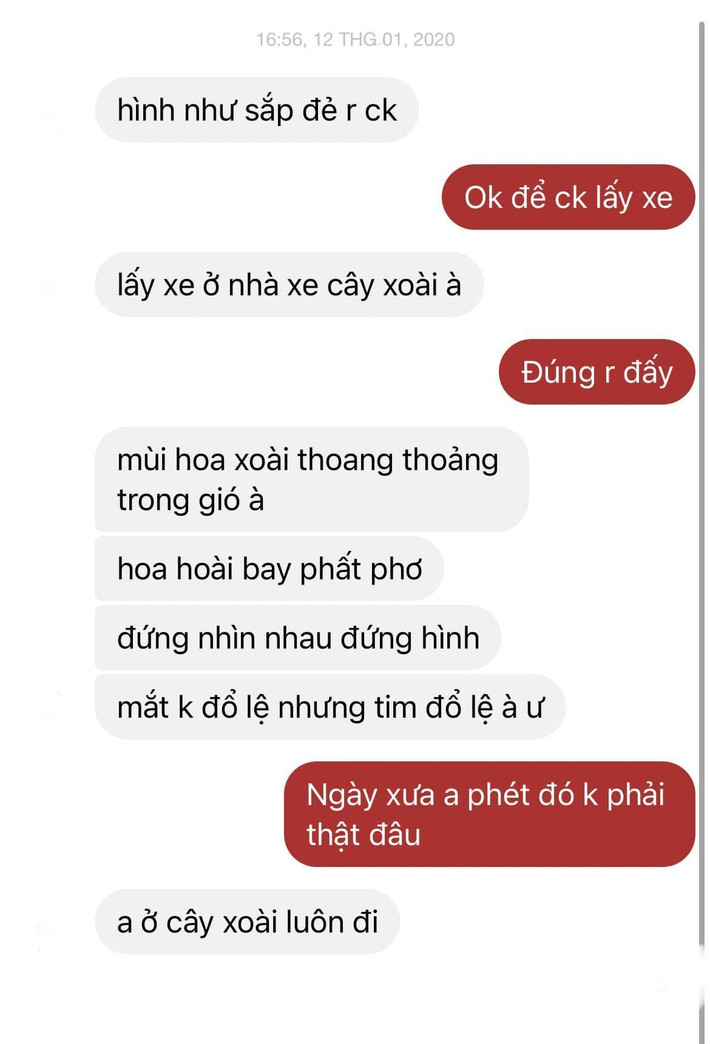 Đến cả lúc sắp đẻ, người vợ vẫn còn nhắc lại câu chuyện người yêu cũ với chồng.