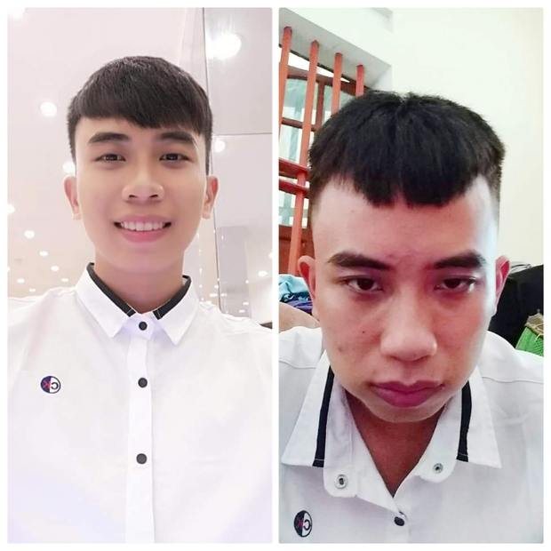 Cậu bạn nhận cái kết "đắng" khi quá tin tưởng vào anh thợ cắt tóc. Ảnh: Nguyễn Văn Đoàn