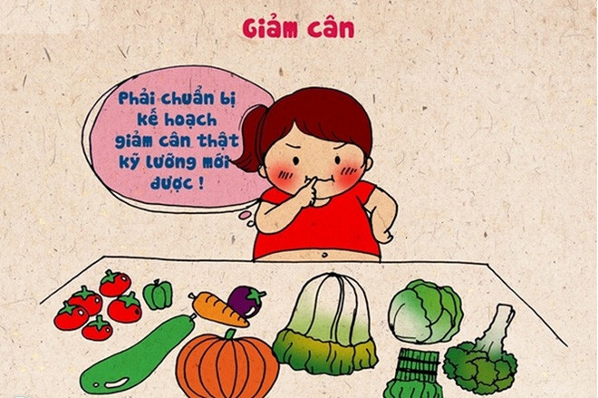 Trước tết nguyên đán, chị em nào cũng mơ ước sở hữu một thân hình chuẩn để diện đồ cho đẹp thế nên phải lên kế hoạch giảm cân cấp tốc trong vòng vài tuần trước tết với thực đơn toàn rau là rau rất khốn khổ.