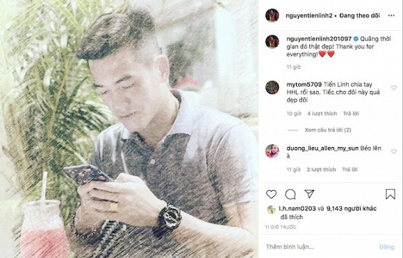 Mới đây, trên trang cá nhân của Tiến Linh bất ngờ xuất hiện một dòng trạng thái cực lạ: "Quãng thời gian đó thật đẹp. Thank you for everything". Ngay lập tức, dân mạng nhận thấy có điều không ổn.