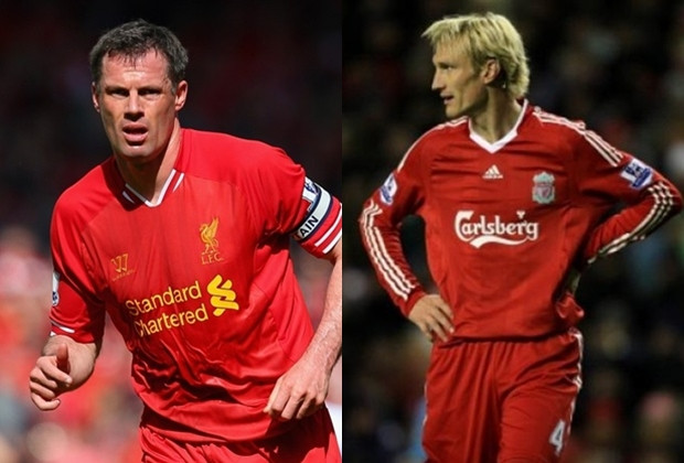 Jamie Carragher và Sami Hyypia là bộ đội hậu vệ rất chất lượng của Liverpool, được đánh giá là một trong những cặp trung vệ xuất sắc nhất châu Âu khi vô địch Champions League mùa giải 2004/05. Tại Premier League, dù không thể cùng nhau đứng trên bục cao nhất nhưng họ cũng có khoảng thời gian gắn bó khá dài (280 trận).