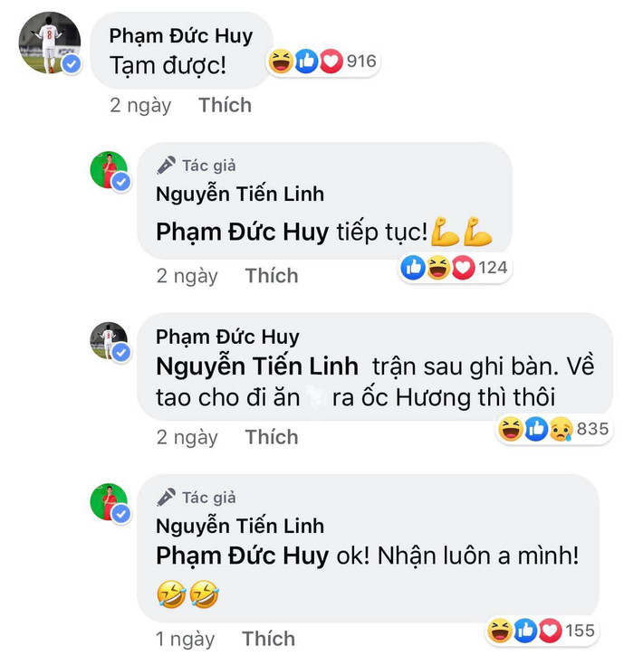 Quyết tâm giành HCV, thế nhưng tiền đạo Tiến Linh còn có động lực khác, chính là nếu đá thắng thì sẽ được "hoàng tử" Đức Huy mời ăn...ốc hương.