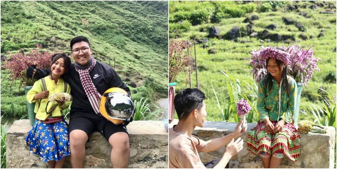 Bé gái người dân tộc miền núi xuất hiện trong những bức hình với nụ cười rạng rỡ, hồn nhiên khiến dân mạng "tan chảy".