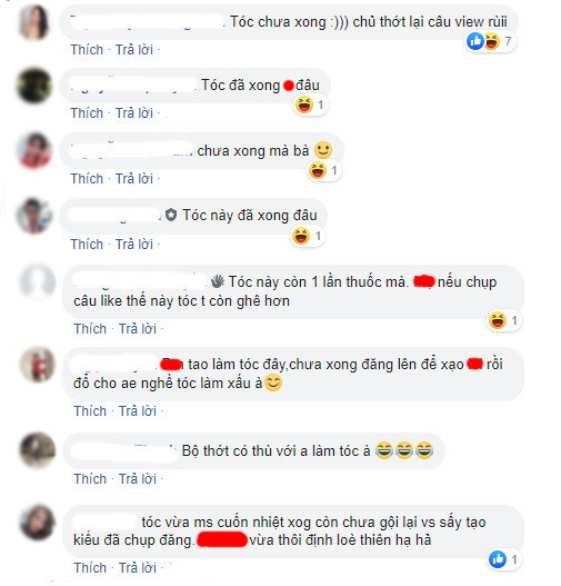 Thế nhưng, nhiều người cho rằng kiểu tóc của cô nàng đang làm dở, chưa hoàn thành nên mới trông kinh khủng đến vậy. Sau khi bị cộng đồng mạng bóc mẽ, cô gái thừa nhận bức ảnh được chụp khi tóc chưa làm xong, thấy kiểu tóc quá hài hước nên cô nàng chụp ảnh để đùa vui mà thôi.