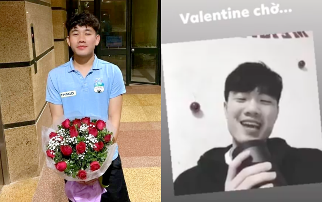 Dịp lễ tình nhân vừa qua, thay vì dành thời gian trò chuyện, tặng quà bạn gái t hì Xuân Trường lại bất ngờ đăng tải clip hát tặng...Minh Vương cùng dòng trạng thái "Valentine chờ" khá buồn bã.
