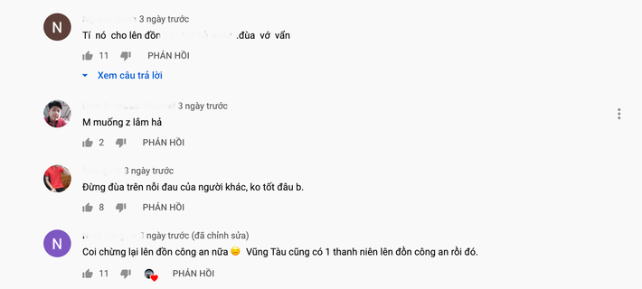 Nhiều người dùng mạng xã hội cực kỳ bức xúc trước trò câu view rẻ tiền, bất chấp dư luận của một bộ phận Youtuber Việt Nam. Việc tung tin đồn, gây hoang mang dư luận cũng được cảnh báo là hoàn toàn có thể bị công an triệu tập và lập biên bản.