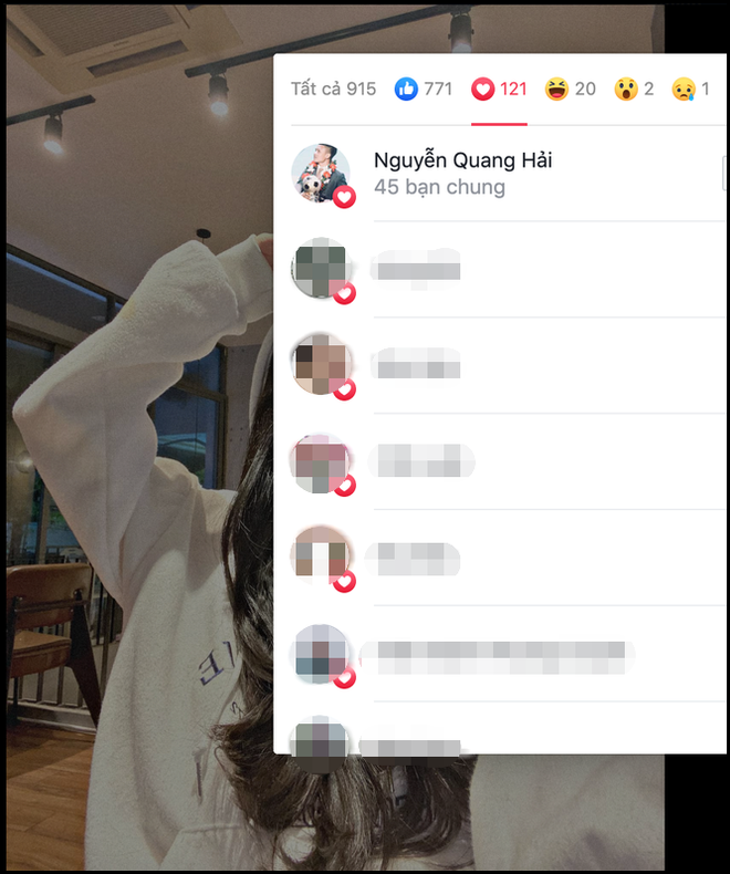 Hầu hết các bức ảnh được Huỳnh Anh đăng tải gần đây, Quang Hải đều có mặt "thả tim".