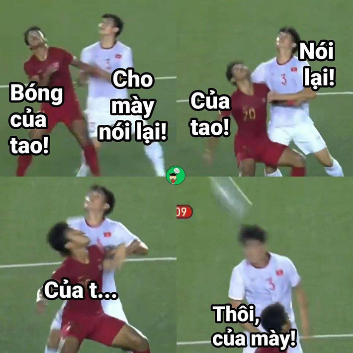 Bên cạnh Văn Hậu, Tấn Sinh cũng đã có trận đấu thành công với những pha tranh chấp bóng đẳng cấp khiến cầu thủ đội bạn phải cúi đầu chào thua, chấp nhận mất bóng, mất luôn của HCV vào tay các cầu thủ U22 Việt Nam.