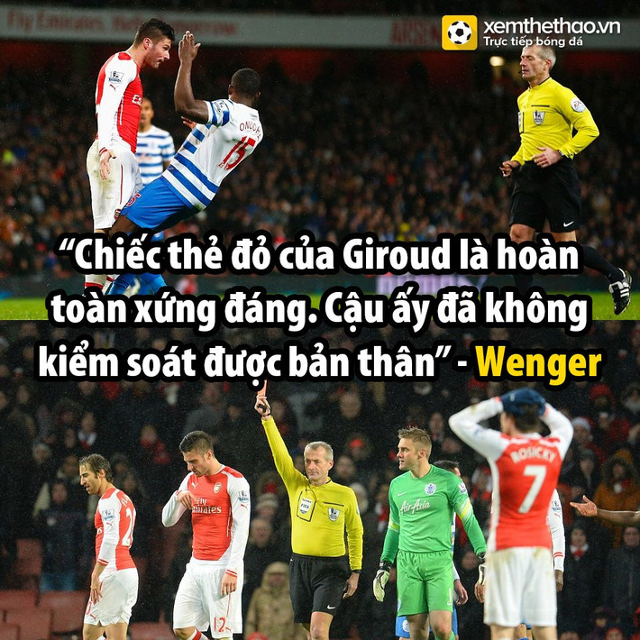 Thứ 6 vừa qua, các CLB tại giải Premier League bước vào vòng đấu Boxing day. Hầu hết tất cả các đội bóng lớn đều có quà là những chiến thắng trong vòng đấu này. Chỉ có Arsenal là hơi buồn, khi tiền đạo Oliver Giroud vừa trở lại sau thời gian dài chấn thương đã tiếp tục vắng mặt 3 trận tiếp theo vì thẻ đỏ.