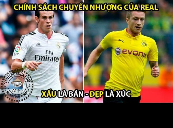 Những ngày vừa qua, rất nhiều tin đồn liên quan đến việc ra đi của Bale và cư dân mạng nghĩ ngay đến việc sắc đẹp của các cầu thủ trong chiến thuật chuyển nhượng của Real Madrid.