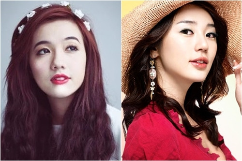 Mie Nguyễn - Yoon Eun Hye. 9x Mie Nguyễn được ví giống với mỹ nhân Yoon Eun Hye với nét mặt thanh tú, nụ cười xinh để lộ hai chiếc răng thỏ dễ thương.