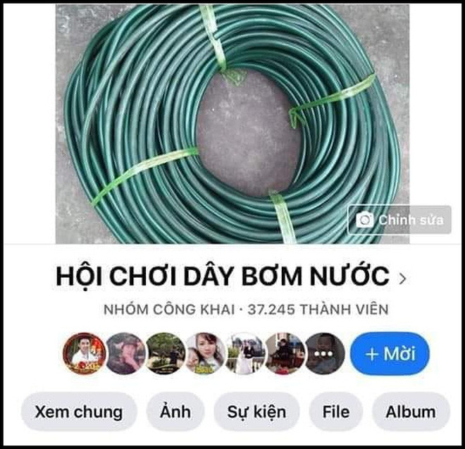 Không chỉ có nồi cơm điện, dân mạng còn lập nên một loạt các group vô cùng khó hiểu khác. Hội dây bơm nước là một ví dụ với gần 40 nghìn lượt tham gia.