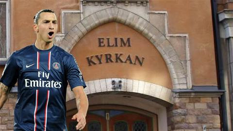 Zlatan Ibrahimovic (Paris Saint Germain) chi 7 triệu USD để mua đứt nhà thờ Elim tại thủ đô Stockholm (Thụy Điển).