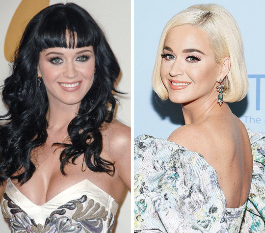 Vẻ đẹp dịu dàng, dễ thương của Katy Perry 10 năm trước và giờ vẫn vậy. Da cô không một nếp nhăn, đuôi mắt đã xuất hiện vết chân chim nhưng không đáng kể.
