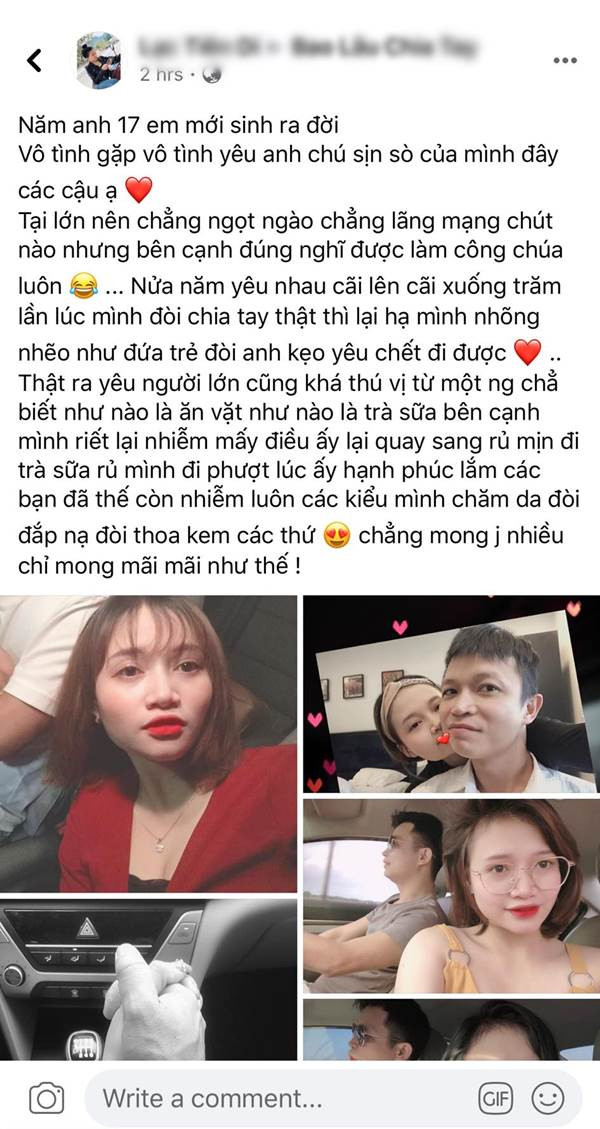 Mới đây, trên mạng xã hội xuất hiện bài viết kể về mối tình chú - cháu của một cô gái thu hút sự quan tâm của cộng đồng mạng. Theo đó, cô nàng có bạn trai lớn hơn 17 tuổi, nhưng khoảng cách tuổi tác chưa bao giờ là trở ngại của cặp đôi trong suốt thời gian yêu nhau.