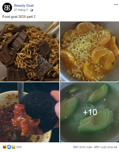 Để có những món ăn ngon thì phải có công thức cụ thể, thế nhưng các cô nàng có bàn tay khéo léo này không biết từ sao hỏa hay sao thổ xuống mà lại sáng tạo ra thực đơn "bá đạo" nhìn đã muốn bỏ chạy.