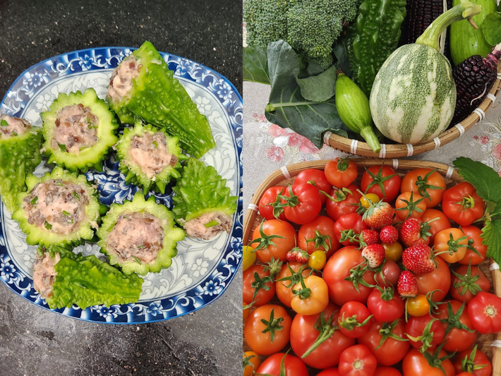 Những loại rau tự tay chăm bón, không phun thuốc nên cực kỳ đảm bảo.