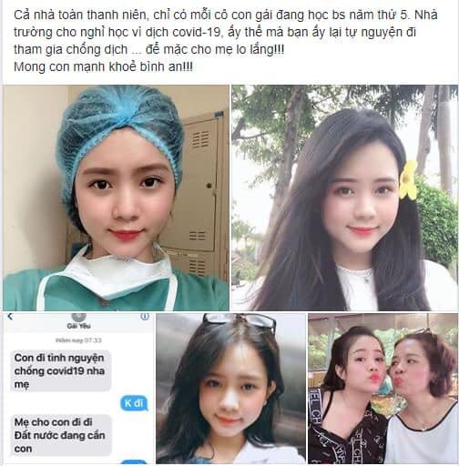 Mới đây, trên diễn đàn của trường Đại học Duy Tân chia sẻ bài viết của một người mẹ có con gái đang là sinh viên năm thứ 5, ngành Y của trường đăng kí tham gia hỗ trợ các y, bác sĩ trong khu vực cách ly Covid-19 gây chú ý trên nhiều diễn đàn mạng.