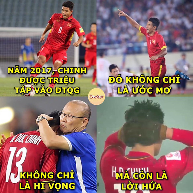 Hà Đức Chinh hiện không có phong độ tốt song người hâm mộ vẫn tin tưởng vào khả năng của tiền đạo này và gửi những lời chúc tốt đẹp cho Đức Chinh trong ngày sinh nhật. Ảnh: Fandom Owker.