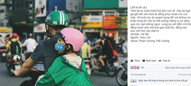 "Xót xa thật, tuổi thơ đồng hành với những chuyến đi của cha. Đúng là lưng cha luôn là điểm tựa vững chãi nhất", "Bất đắc dĩ lắm người ta mới phải đem con nhỏ đi theo, mong khách hàng đánh giá 5 sao và có tấm lòng thì ủng hộ thêm hộp sữa cho em bé" - Dân mạng cảm động bình luận.