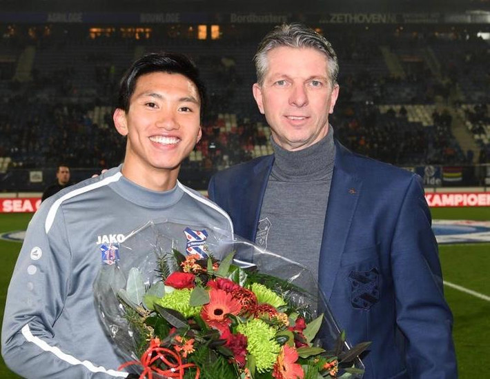 Trên fanpage của CLB SC Heerenveen cũng đăng tải bài viết chúc mừng Đoàn Văn Hậu vì giúp U22 Việt Nam giành được HCV SEA Games.
