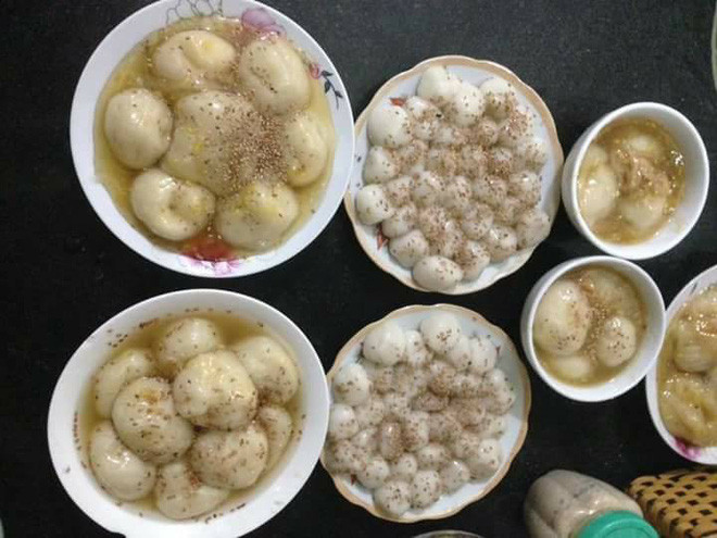 Không biết ai là "ông chồng may mắn" được thử những đĩa bánh trôi này đây...