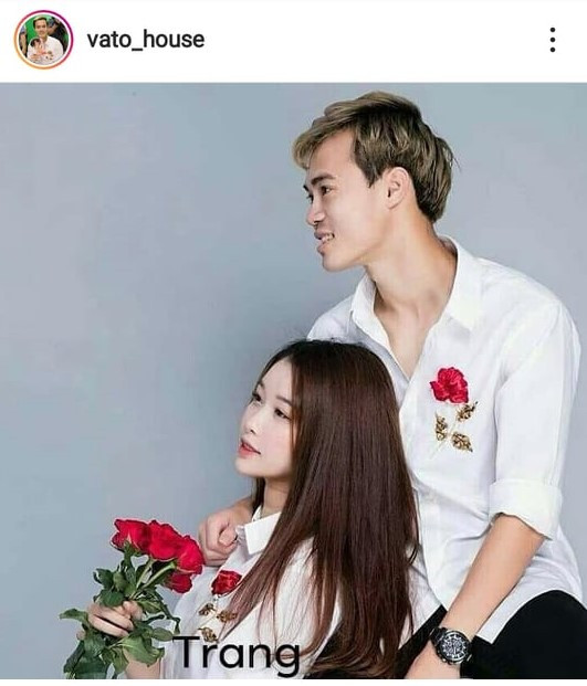 Cô từng bay hàng nghìn cây số từ Hà Nội vào Cần Thơ để cổ vũ Văn Toàn thi đấu. Thấy Nhung “bum” dễ thương, cầu thủ trẻ lém lỉnh mò vào Instagram của cô rồi từ đó, mối duyên nảy nở.