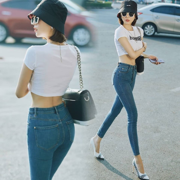 Ngọc Trinh vốn là người đẹp nổi danh showbiz Việt với danh xưng "nữ hoàng nội y". Cô cũng được nhớ đến là một người sở hữu vòng eo siêu nhỏ 56 cm.