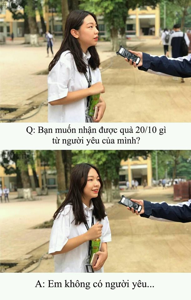 Mới đây trang Facebook Jeunesse of XuanDinh đã thu hút sự chú ý của cư dân mạng khi đưa ra hàng loạt những câu hỏi cho các em học sinh về ngày 20/10.