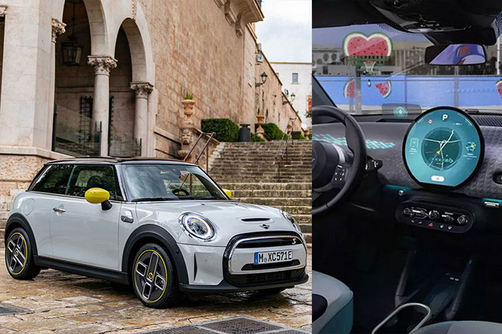 Dù ngoại hình trung thành với triết lý thiết kế cũ, nội thất chiếc xe điện Mini Cooper EV 2024 đem đến cảm giác thú vị nhờ vào màn hình trung tâm mới.