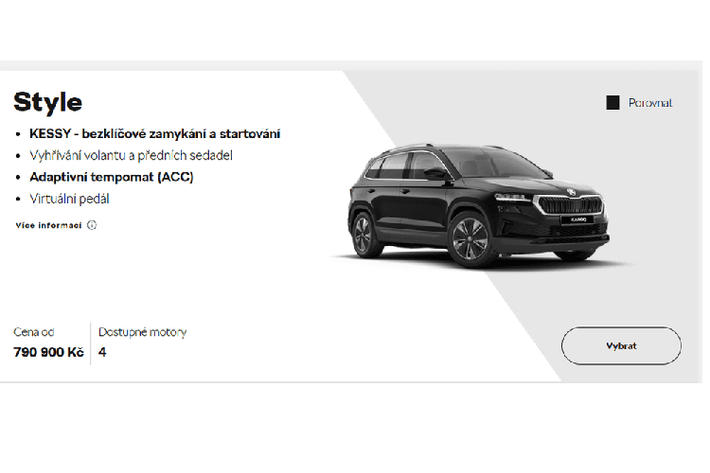 Karoq là chiếc xe 5 chỗ thuộc phân khúc SUV hạng C. Karoq sẽ cạnh tranh trực tiếp với Peugeot 3008, Hyundai Tucson, Ford Territory, Kia Sportage,... Các xe này có giá giao động từ 800 triệu đến 1 tỷ 100 triệu. Dòng Kodiaq được nhập về bản 7 chỗ, thuộc phân khúc SUV hạng D.