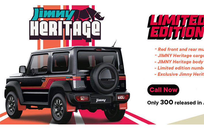 Suzuki Jimny hiện là một trong những mẫu SUV việt dã cỡ nhỏ được yêu thích nhất thế giới. Để đáp lại thịnh tình của người tiêu dùng, hãng đã chính thức trình làng phiên bản đặc biệt mới của dòng xe này mang tên Suzuki Jimny Heritage Limited Edition 2023 ở thị trường Úc.