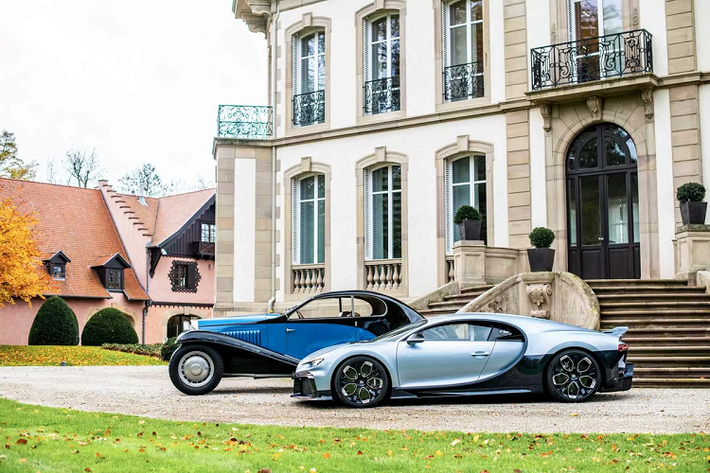 Được lấy cảm hứng từ tượng đài Type 46, siêu xe Bugatti Chiron Profilée được định hướng là một mẫu xe mang khả năng vận hành ấn tượng của Pur Sport nhưng sở hữu thiết kế sang trọng hơn.