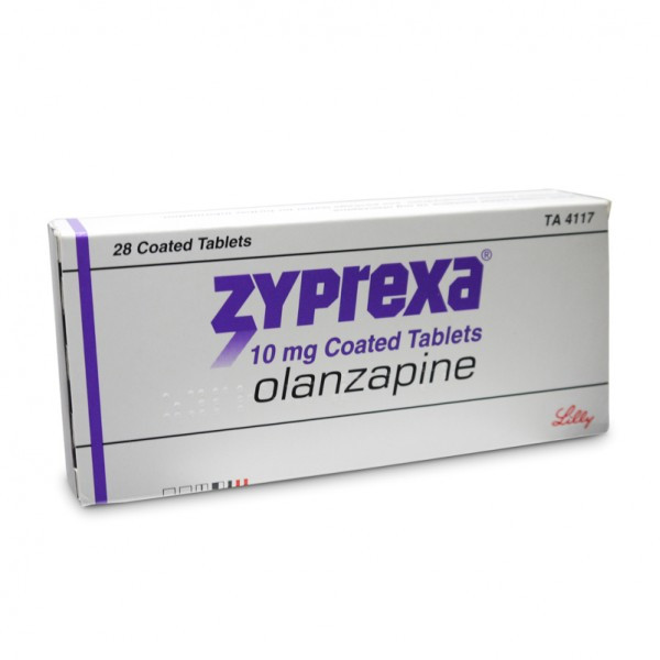 ZYPREXA. Chỉ định: tâm thần phân liệt và rối loạn lưỡng cực. Tác dụng phụ: béo phì cấp, tăng đường huyết, tiểu đường.