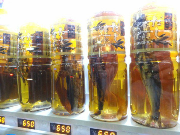 Ngoài quần lót, xà lách, bạn cũng có thể ra các máy bán hàng tự động để mua súp cá. Ảnh oddee.