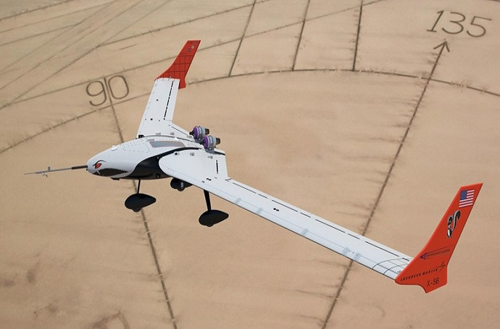 UAV X-56A có hình dáng khá nhỏ với chiều dài sải cánh khoảng 8,5m và được trang bị hai động cơ phản lực JetCat P400 có công suất 89 lbf cho mỗi động cơ.