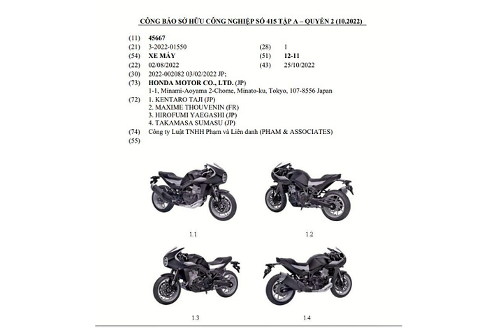 Honda Hawk 11 bản café racer là mẫu môtô mang kiểu dáng hoàn toàn mới, đã lần đầu tiên trình làng ở thị trường Nhật Bản vào hồi cuối tháng 3 năm nay. Sau hơn 7 tháng, mẫu mô tô phân khối lớn này bất ngờ được đăng ký bảo hộ kiểu dáng công nghiệp tại Việt Nam.