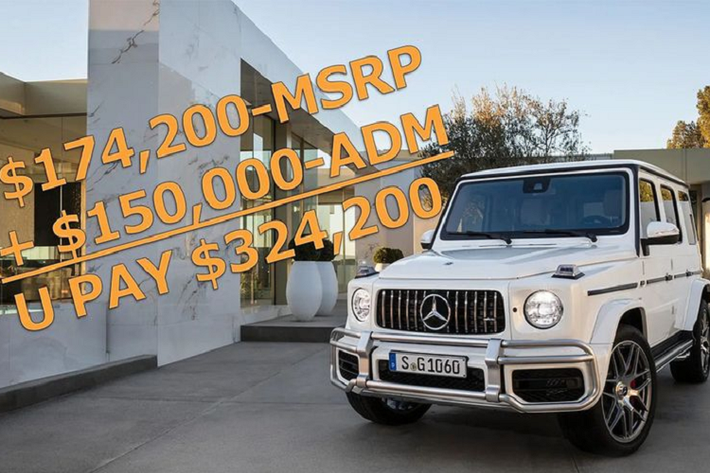 Tại Mỹ, một chiếc Mercedes-AMG G 63 có giá niêm yết khoảng 174.200 USD (khoảng 4,2 tỷ VNĐ). Tuy nhiên, để mua được chiếc xe này với mức giá trên là một điều gần như bất khả thi bởi Mercedes-Benz đang không thể đáp ứng đủ nhu cầu của khách hàng do việc sản xuất bị trì trệ bởi thiếu nguồn cung linh kiện.