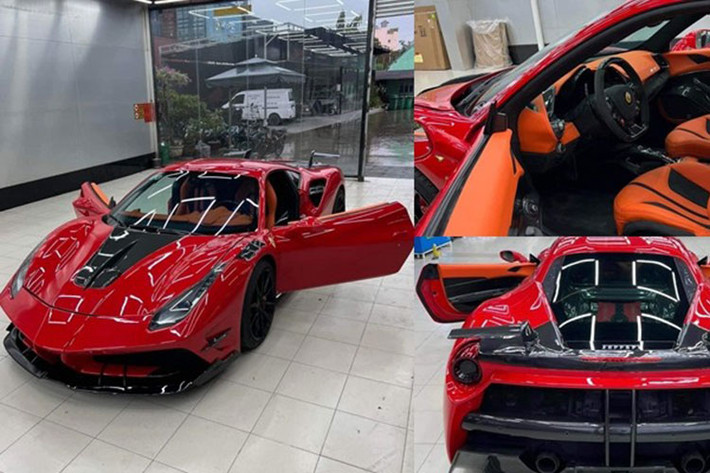 Đây là 1 trong 2 chiếc siêu xe Ferrari 488 GTB độ body kit Misha Design đang có mặt tại Việt Nam, chiếc còn lại thuộc sở hữu của tay chơi Cường Đô la, vị đại gia kín tiếng mới cùng vợ sang Malaysia để trải nghiệm các dòng siêu xe McLaren.