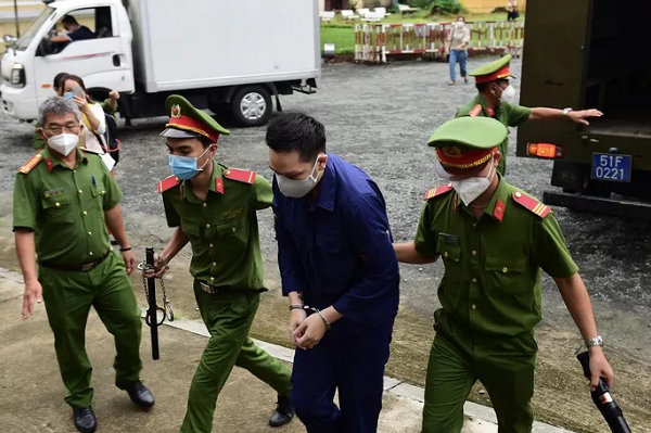 Bị cáo Nguyễn Kim Trung Thái. (Ảnh: Người lao động)