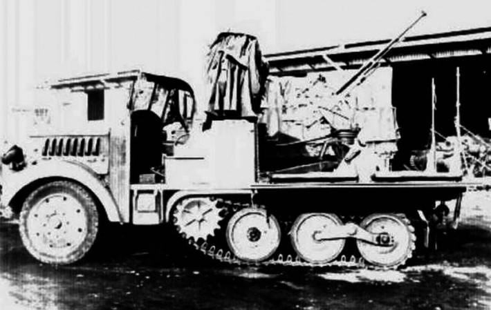 Năm 1942, Nhật Bản phát triển pháo phòng không 20mm Type 2 trên cơ sở pháo phòng không tầm thấp 2.0 cm Flak 38 của Đức. Loại pháo này nằm trong chương trình hợp tác quân sự Đức-Nhật. Điểm khác biệt duy nhất là Type 2 được điều chỉnh cho vừa với loại đạn 20mm của Nhật Bản, để tiết kiệm kinh phí chế tạo đạn.