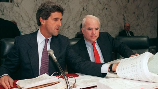 Sau khi về nước, McCain bắt đầu sự nghiệp chính trị, trở thành một thượng nghị sĩ và đã nỗ lực hết mình để cải thiện quan hệ Việt - Mỹ, biến hai cựu thù thành đối tác. Với sự ủng hộ của Thượng nghị sĩ John Kerry và Tổng thống Bill Clinton, McCain đã thành công trong nỗ lực thuyết phục quốc hội Mỹ đồng ý tái lập quan hệ ngoại giao với Việt Nam.