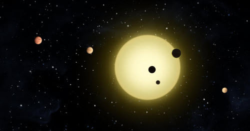 Hành tinh Kepler-11. Kính viễn vọng Kepler đã phát hiện ra 6 hành tinh mới bay vòng quanh một ngôi sao khá giống Mặt trời có tên Kepler-11. Ngôi sao Kepler-11 nằm cách Trái đất khoảng 2.000 năm ánh sáng. 6 hành tinh quay xung quanh Kepler-11 đều lớn hơn Trái đất. Hành tinh lớn nhất tương đương sao Hải Vương và lớn gấp 4 lần Trái đất.