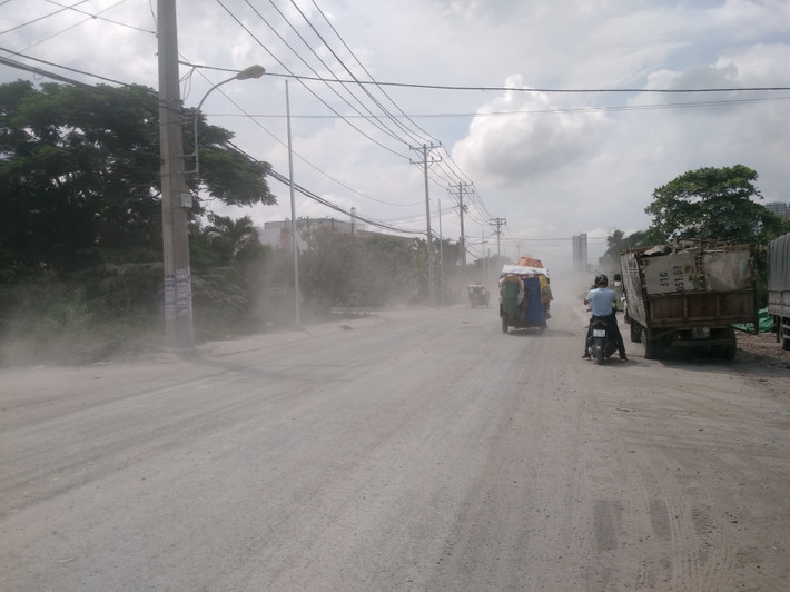 Chị Nguyễn Thị Mỹ Hạnh (35 tuổi, khu phố 3,phường Phú Thuận,quận 7) người dân sống trên tuyến đường Đào Trí cho biết: “Tuyến đường trở nên ô nhiễm nghiêm trọng khiến việc buôn bán của gia đình tôi khặp nhiều khó khăn. Do phải hít bụi liên tục khiến tôi hay bị nhức đầu, mệt mỏi và nhiều khi đổ bệnh nặng phải nằm liệt giường cả tuần mới khỏe lại”.