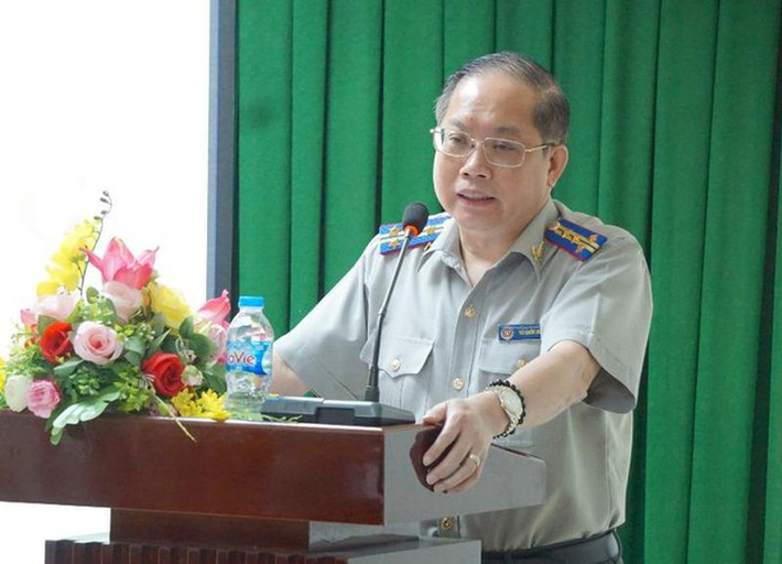 Ông Vũ Quốc Doanh - Cục trưởng Cục Thi hành án dân sự TPHCM - được xác định có nhiều vi phạm nên đã bị giáng chức. (Ảnh: Pháp luật TP HCM)