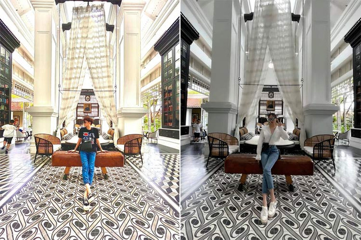 Đây là bức hình mà cư dân mạng cho rằng cả hai đã đưa nhau đi du lịch khi cùng lúc đăng ảnh check-in tại 1 địa điểm trên mạng xã hội.