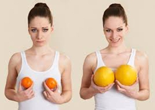 Chế độ ăn uống. Nếu biết cách áp dụng chế độ dinh dưỡng thì quý cô ngực lép sẽ không phải lo lắng về vòng 1. Các chất như genistein và isoflavone; hormone estrogen cùng với hàng loạt các vitamin A, B1, B2, D; khoáng chất như protein, lexithin rất cần thiết để tăng kích cỡ vòng 1.