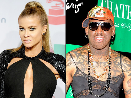 Carmen Electra và Dennis Rodman. Người mẫu, diễn viên Carmen Electra và cầu thủ bóng rổ Dennis Rodman kết hôn tháng 11/1998 ở Las Vegas, Mỹ. Tuy nhiên chỉ 9 ngày sau đó, Denni đã đệ đơn xin ly hôn. Sau đó, mọi người mới biết cuộc hôn nhân của họ là giả mạo.